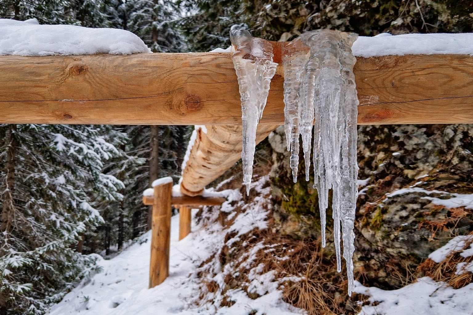Bergell Landschaft mit traditioneller Bewässerung